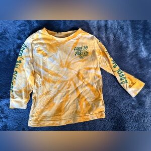 NFL Green Bay Packers Yellow Tie-Dye Long Sleeve Tee 2T